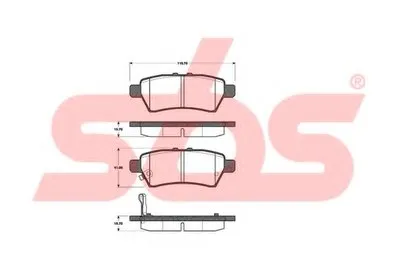 Комплект тормозных колодок, дисковый тормоз sbs купить