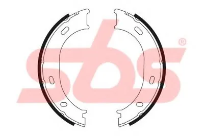 Комплект тормозных колодок, стояночная тормозная система sbs купить