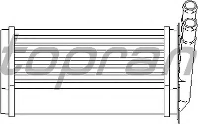 Теплообменник, отопление салона TOPRAN купить