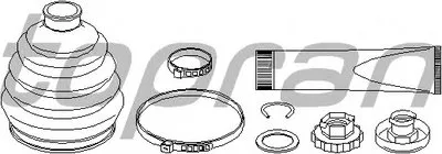 Комплект пылника, приводной вал TOPRAN купить