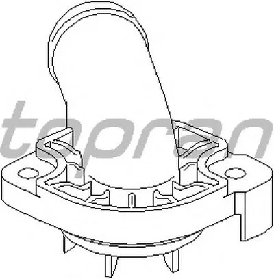 Фланец охлаждающей жидкости TOPRAN купить