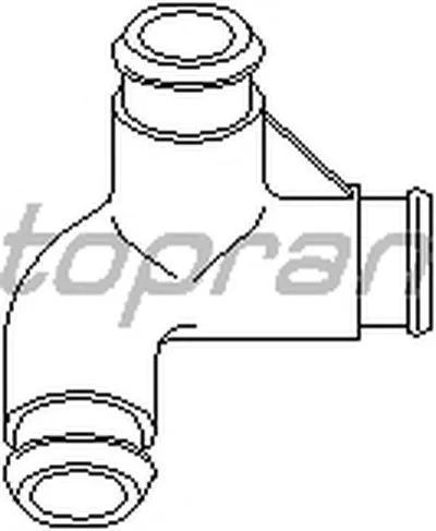 Шланг, воздухоотвод крышки головки цилиндра TOPRAN купить