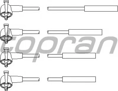 Комплект проводов зажигания TOPRAN купить