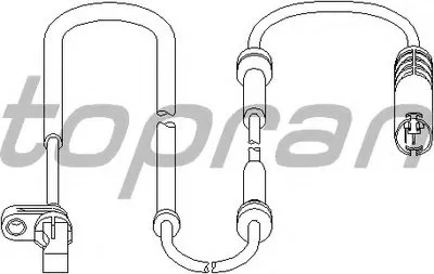 Датчик, частота вращения колеса TOPRAN купить