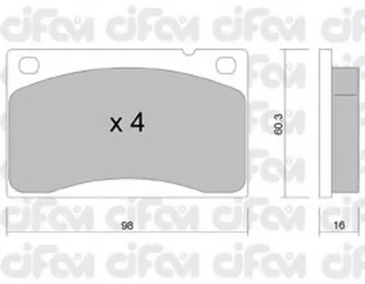 Комплект тормозных колодок, дисковый тормоз CIFAM купить