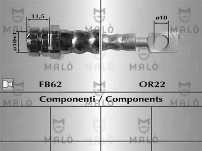 Тормозной шланг MALÒ купить