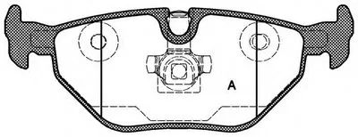 Комплект тормозных колодок, дисковый тормоз ADVANCE OPEN PARTS купить