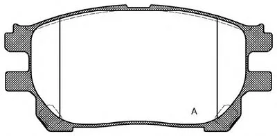 Комплект тормозных колодок, дисковый тормоз ADVANCE OPEN PARTS купить