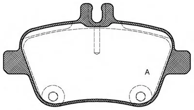 Комплект тормозных колодок, дисковый тормоз ADVANCE OPEN PARTS купить