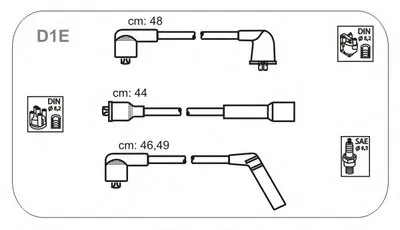 Комплект проводов зажигания JANMOR купить