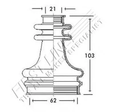 Пыльник, приводной вал FIRST LINE купить