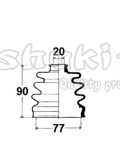 Комплект пылника, приводной вал ASHUKI купить