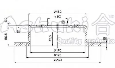 Тормозной диск ASHUKI купить