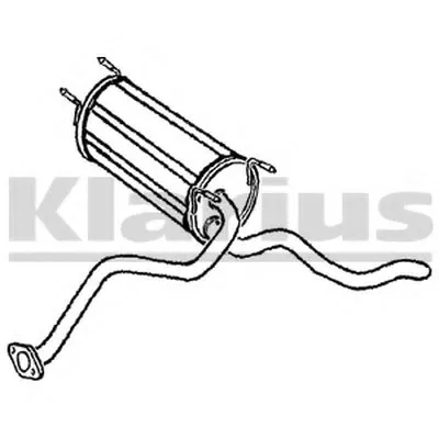 Глушитель выхлопных газов конечный KLARIUS купить