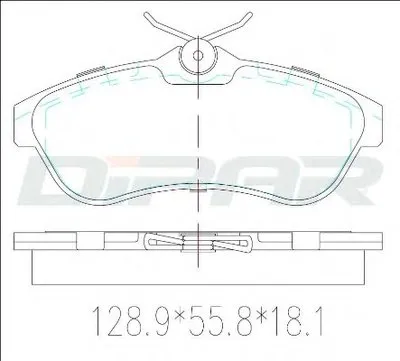 Комплект тормозных колодок, дисковый тормоз DITAS купить