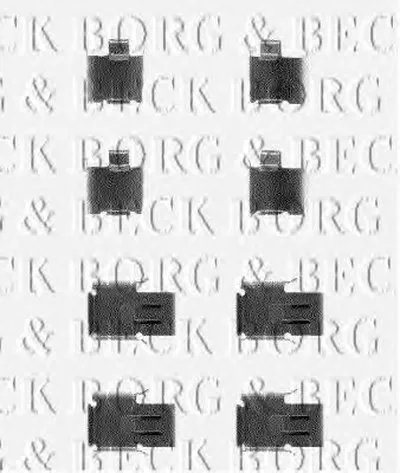 Комплектующие, колодки дискового тормоза BORG & BECK купить