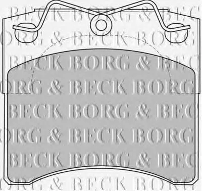 Комплект тормозных колодок, дисковый тормоз BORG & BECK купить