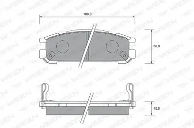 Комплект тормозных колодок, дисковый тормоз WEEN купить