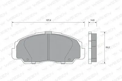 Комплект тормозных колодок, дисковый тормоз WEEN купить