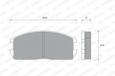 Комплект тормозных колодок, дисковый тормоз WEEN купить