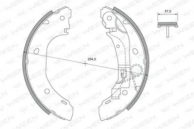 Комплект тормозных колодок WEEN купить