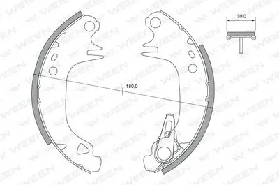 Комплект тормозных колодок WEEN купить
