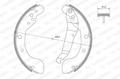 Комплект тормозных колодок WEEN купить