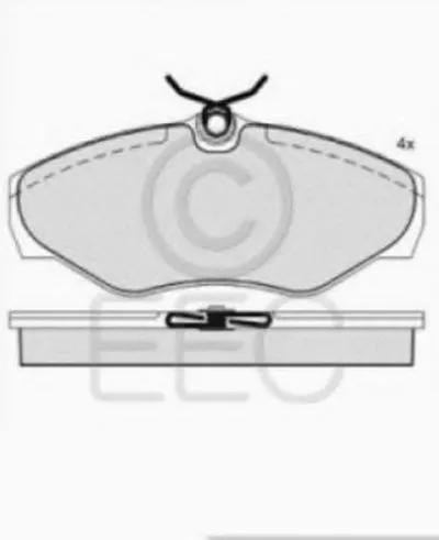 Комплект тормозных колодок, дисковый тормоз EEC купить
