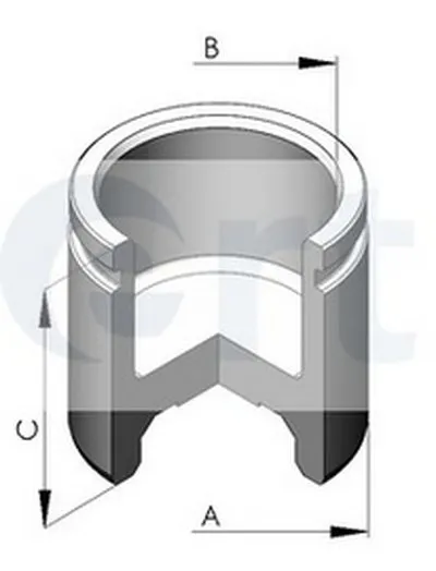 Поршень, корпус скобы тормоза ERT купить