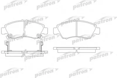 Комплект тормозных колодок, дисковый тормоз PATRON купить