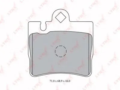 Комплект тормозных колодок, дисковый тормоз LYNXauto купить