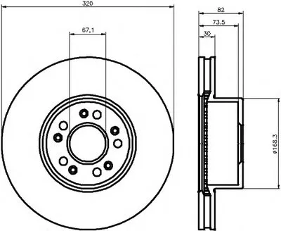Тормозной диск HELLA PAGID купить