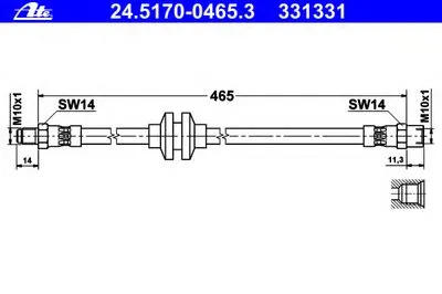 Тормозной шланг ATE купить