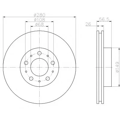 Тормозной диск HELLA PAGID купить