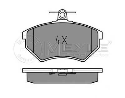 Комплект тормозных колодок, дисковый тормоз PLATINUM PAD MEYLE купить