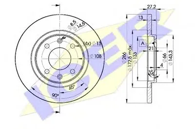 Тормозной диск ICER купить