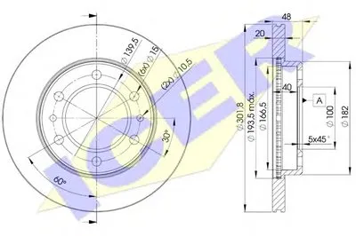 Тормозной диск ICER купить