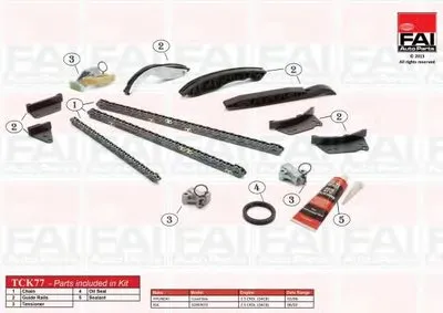 Комплект цепи привода распредвала FAI AutoParts купить