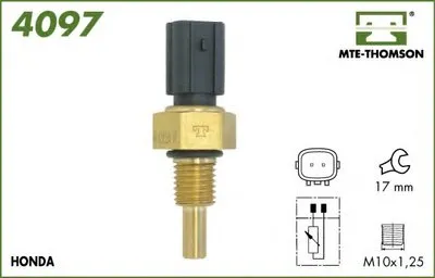 Датчик, температура охлаждающей жидкости; Датчик, температура охлаждающей жидкости; Датчик, температура охлаждающей жидкости MTE-THOMSON купить