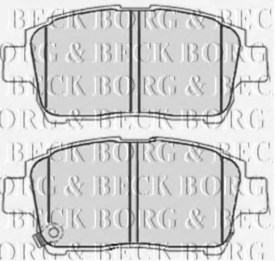 Комплект тормозных колодок, дисковый тормоз BORG & BECK купить