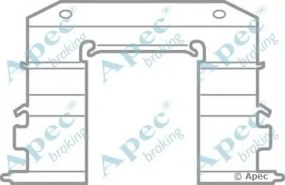 Комплектующие, тормозные колодки APEC braking купить
