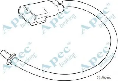 Указатель износа, накладка тормозной колодки APEC braking купить