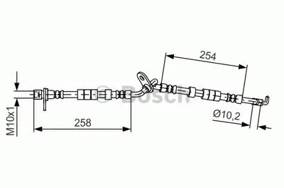 Тормозной шланг BOSCH купить