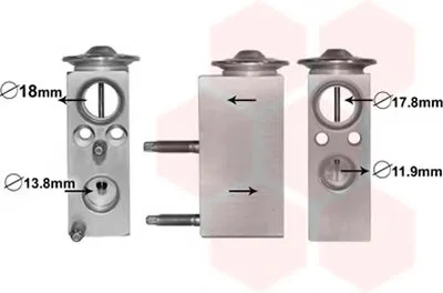 Расширительный клапан, кондиционер VAN WEZEL купить