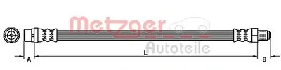 Тормозной шланг METZGER купить