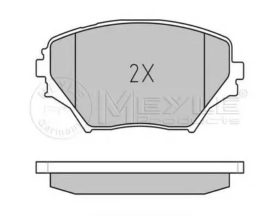 Комплект тормозных колодок, дисковый тормоз PLATINUM PAD MEYLE купить