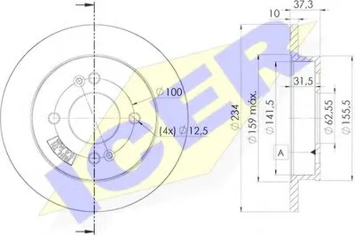 Тормозной диск ICER купить