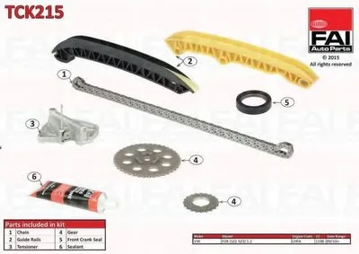 Комплект цепи привода распредвала FAI AutoParts купить