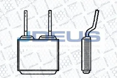 Теплообменник, отопление салона JDEUS купить