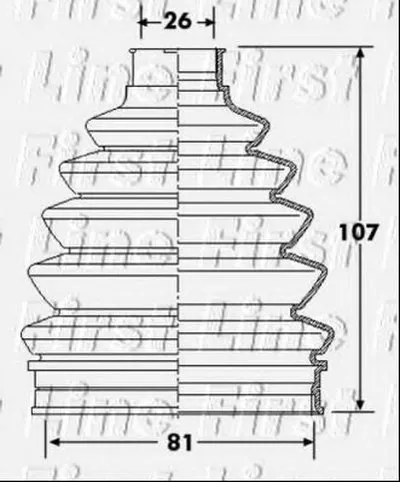 Пыльник, приводной вал FIRST LINE купить
